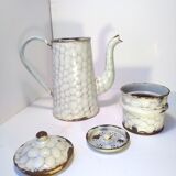 Old enamelled tin coffee maker