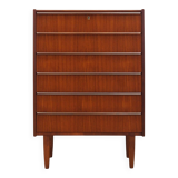 Teak chest of drawers, Danish design, 1970s, production: Denmark