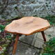 Brutalist olive coffee table 60s