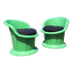 2 chairs, IKEA, Hagberg design, 90s