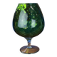 Vase vert, en verre empoli vintage