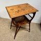 Table d’appoint / Lecture Style Esthétique Victorien, marqueterie 1880