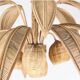 Lustre « cocotier » en rotin
