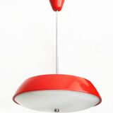 1960's Red Mid Century Ceiling Lamp by Josef Hurka for Napako