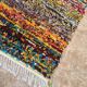 Tapis marocain Azilal fait main, tapis berbère en laine tissé à la main.