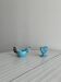 Ceramic egg cup duo