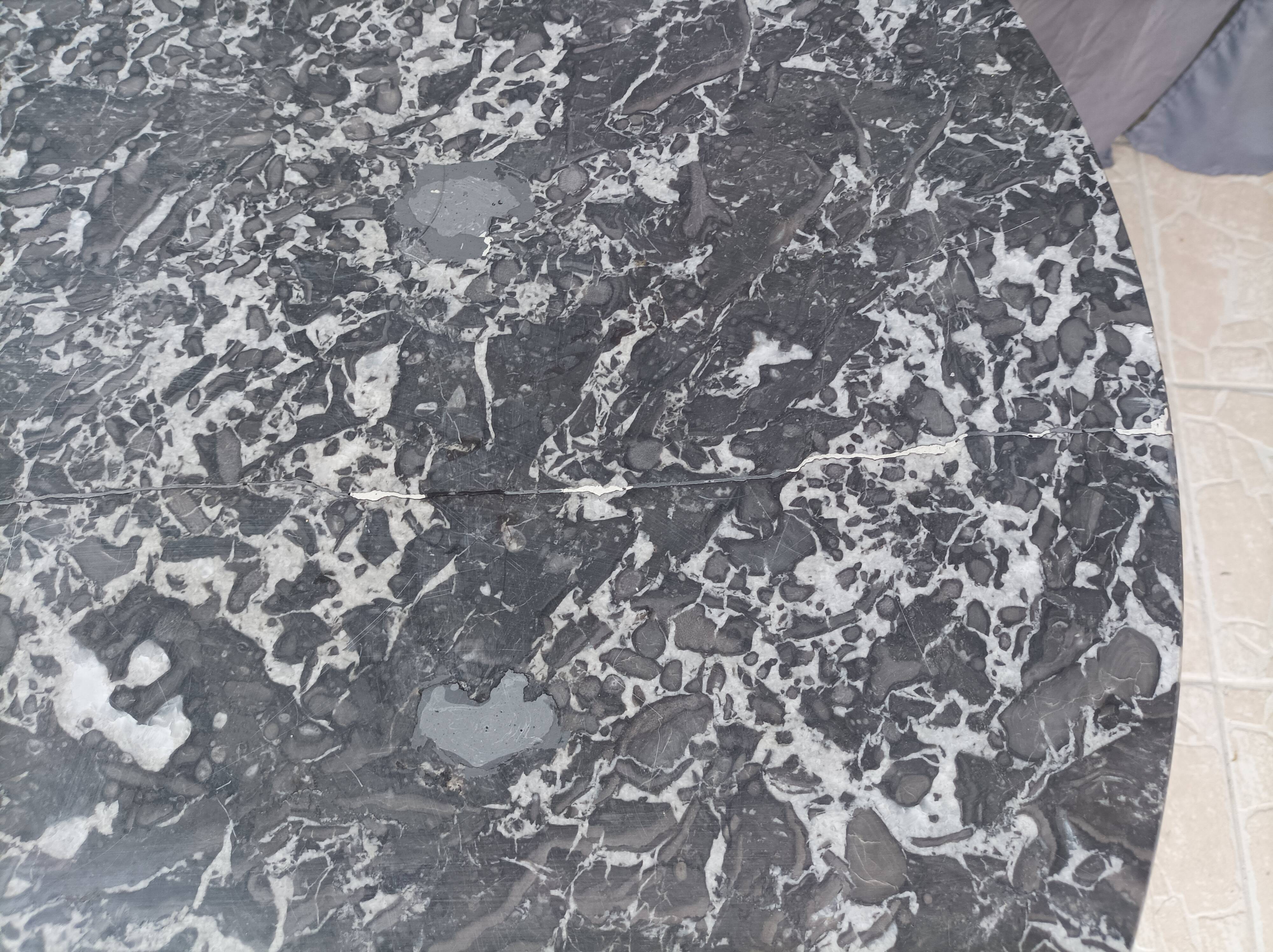 Walnut tripod pedestal table