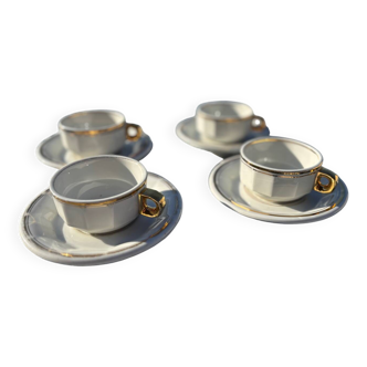 4 bistro cups Pillivuyt France