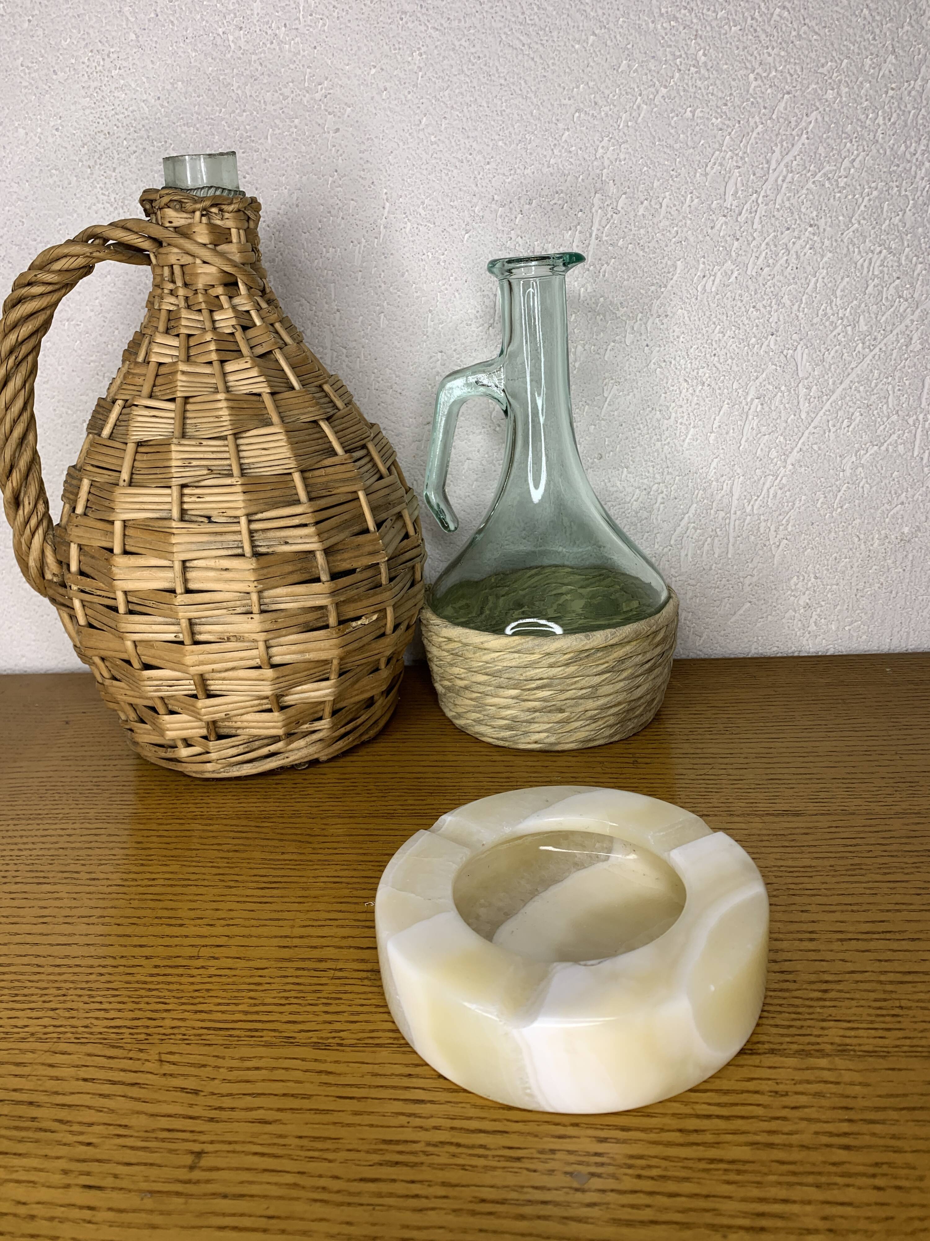 Vintage white marble ashtray