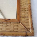 Rattan mirror