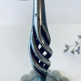 Iron flower candle holder