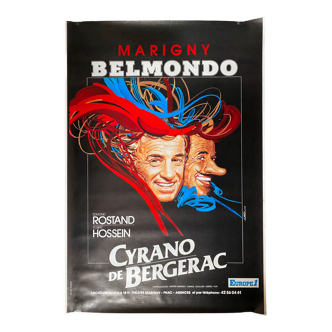 Original theater poster "Cyrano de Bergerac" Jean-Paul Belmondo 120x175cm 1990