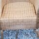 Pair of armchairs and bench in rattan and bamboo from the 60s/70s