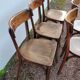 Series of 6 vintage restaurant bistro chairs - 1950s