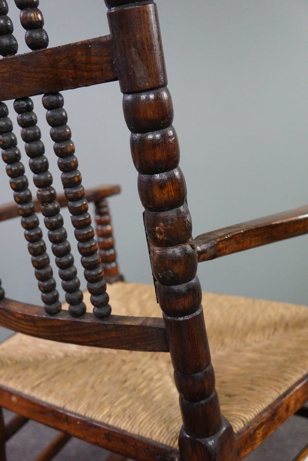 Rocking chair Antique Arts and Crafts Bobbin, English, 19th century