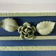 Vintage 1950s Mid Century Khaki Mirror Coat Rack