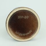 Scheurich mid century ceramic vase fat lava brown ochre white model 517-30