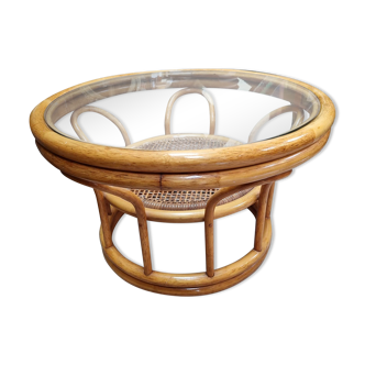 Rattan coffee table