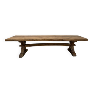 Banc en chêne massif années 1950