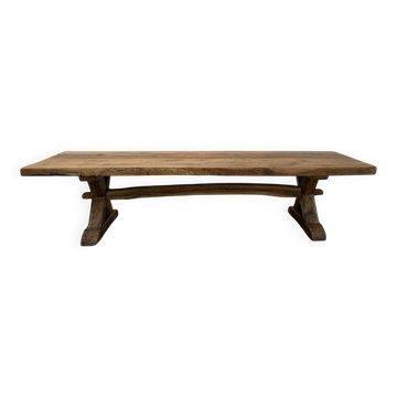 Banc en chêne massif années 1950