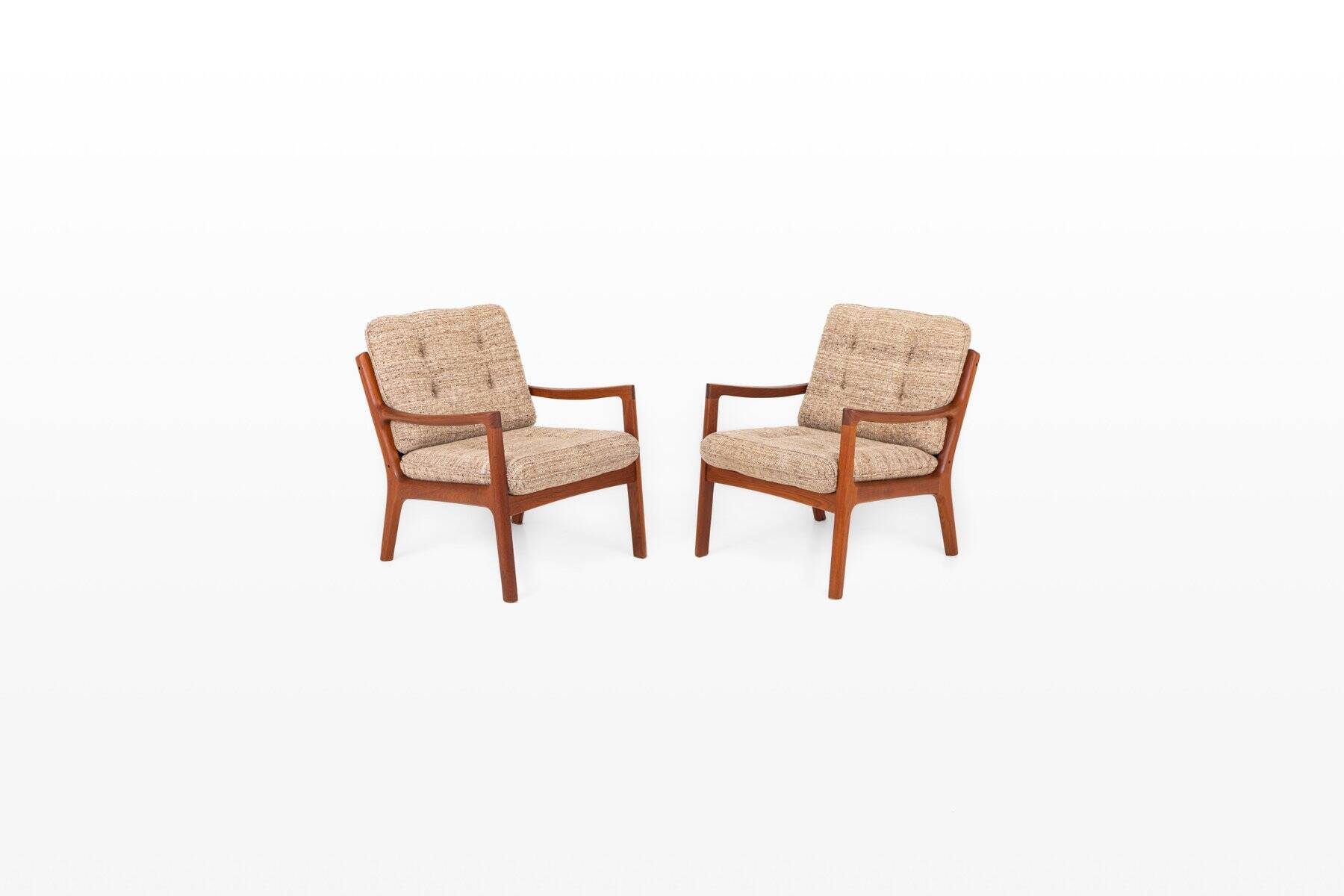 Easy chairs by Ole Wanscher for France & Son, 1960s, set of 2