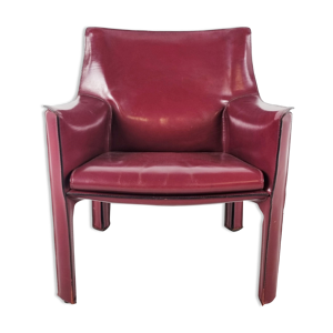 Fauteuil cab 414 conçu par Mario bellini et produit par cassina années 1970