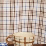 Large tartan mug