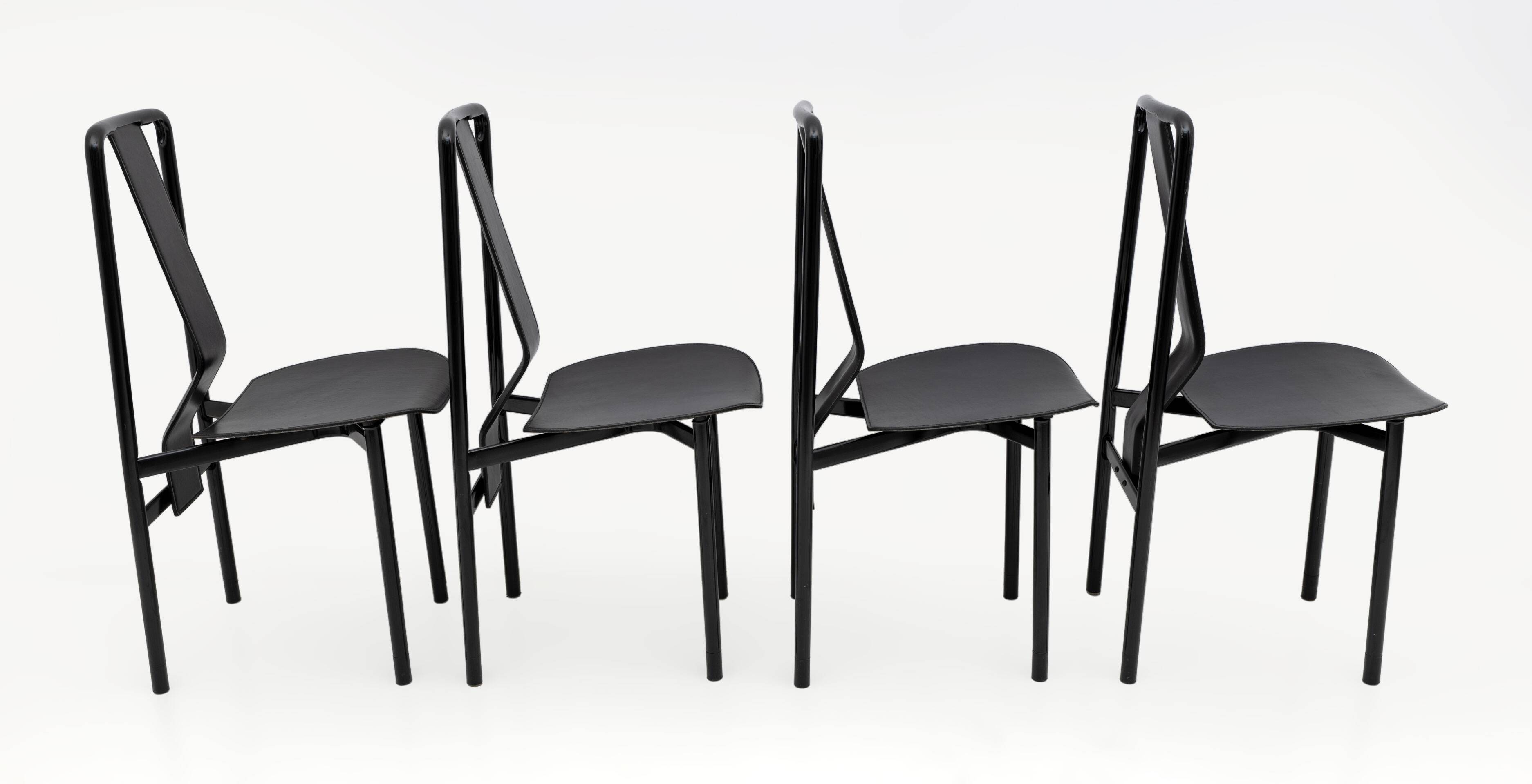 Irma Design Chairs by Achille Castiglioni for Zanotta, 1970s, Set of four