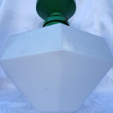 Ceiling light in white opal glass 1950