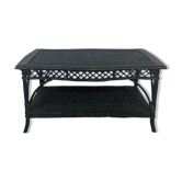 Table basse en rotin