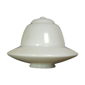 Opalin glass school lamp lamp blind, circa 1930