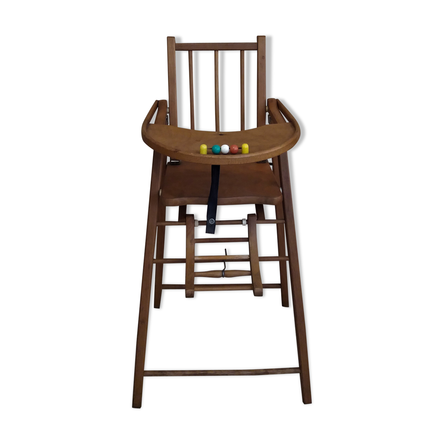 Chaise bébé vintage en bois