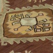 Grand Turkish Kilim Yoruk Vintage 174x435 cm Geometric Handwoven