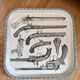 Metal tray Piero Fornasetti "Guns" 60s revolvers