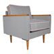 Mid-century original armchair Cube, 1970s,  restored, pied de poule