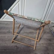 fauteuil chilienne enfant tissu jungle lion