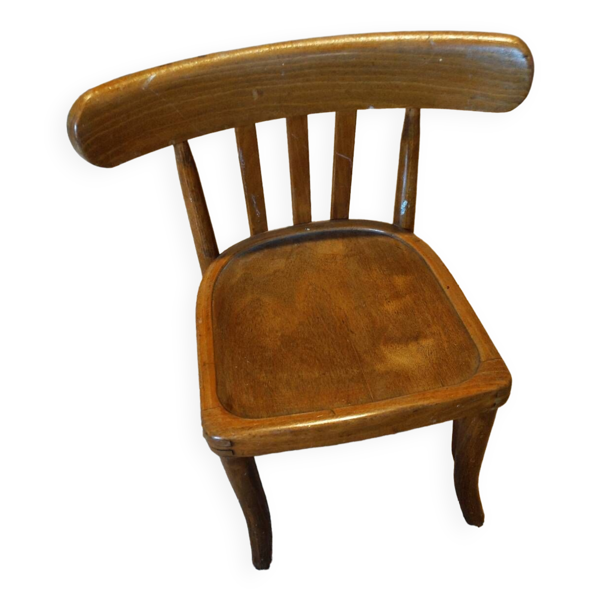 Baumann children's wooden chair signed