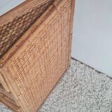 Pair of rattan bedside tables circa the 1970s.
