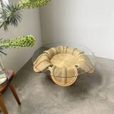 Vivai del sud “flower” rattan coffee table