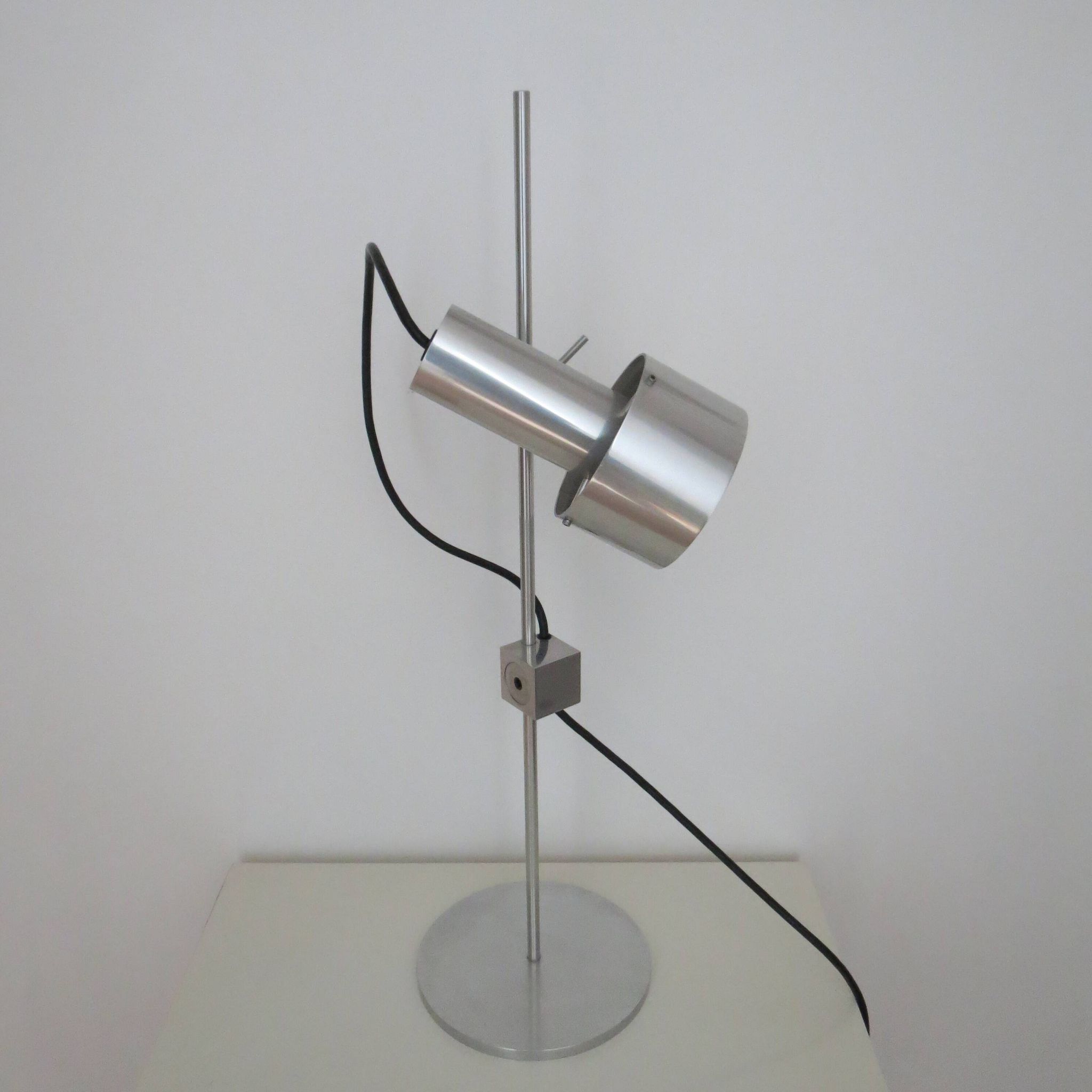 1960s desk lamp by Peter Nelson aluminium desk lamp mid century modern desk lamp