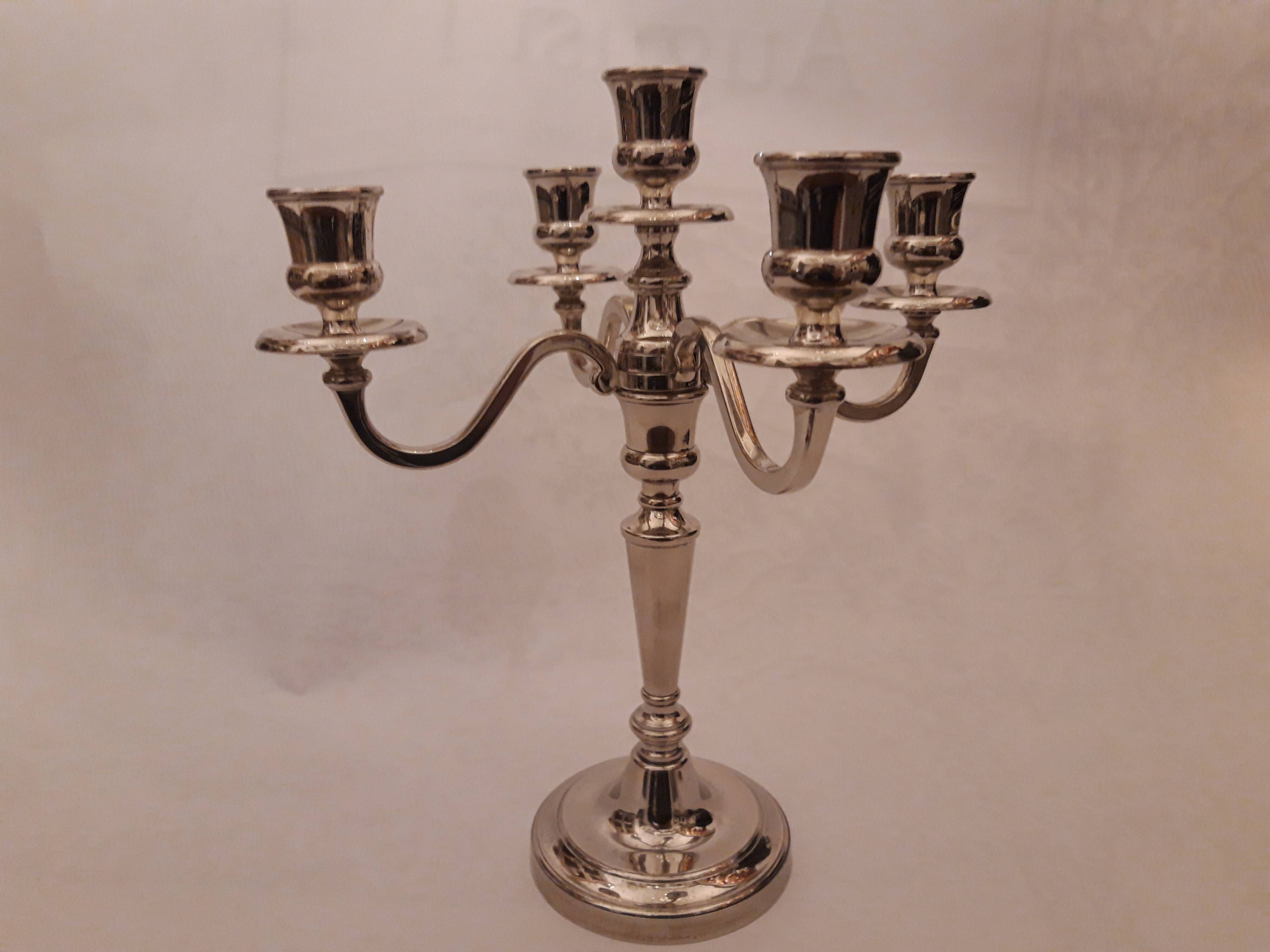 Pair of 5-light candlesticks