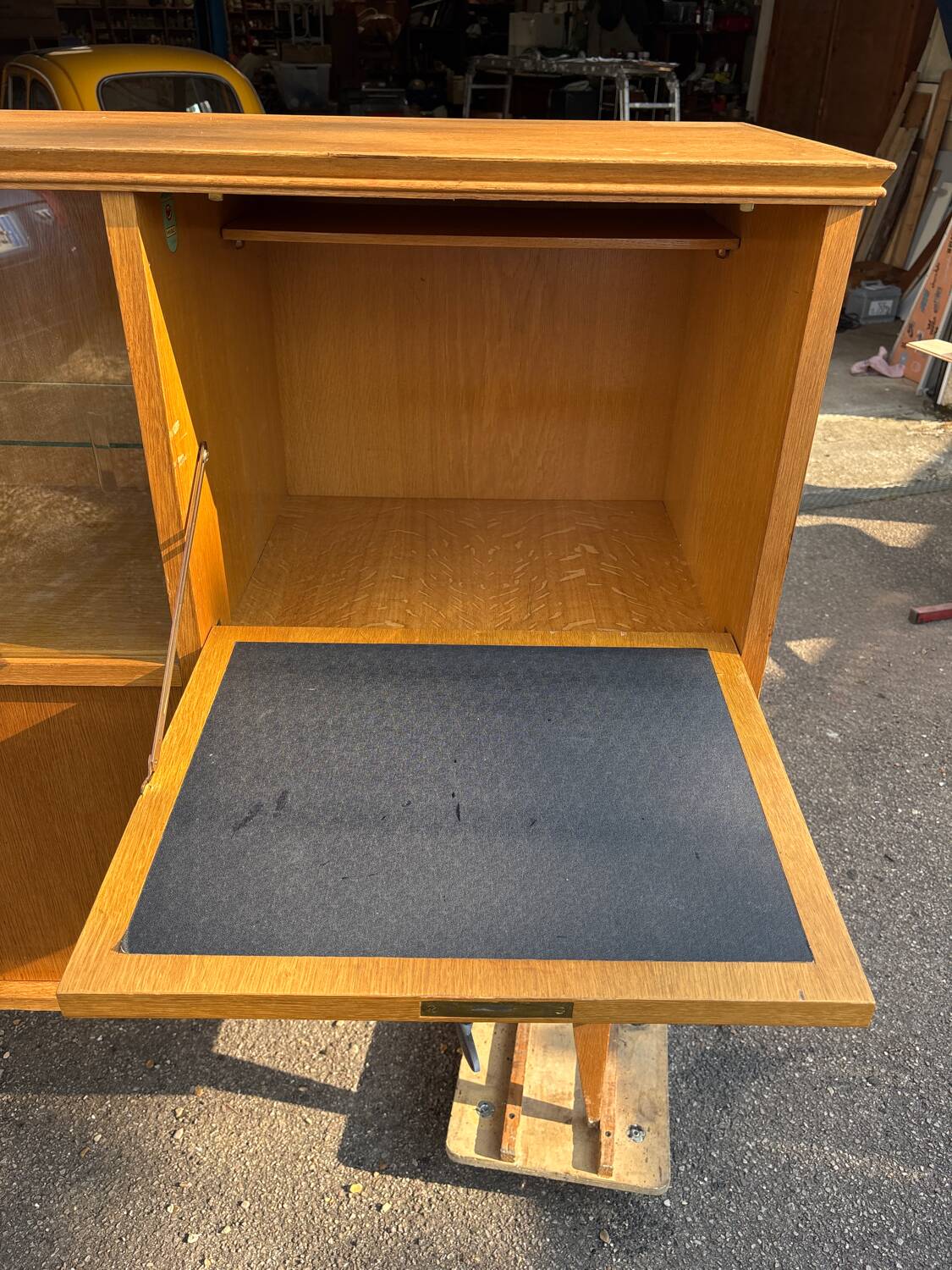 Vintage 60s sideboard with compass feet