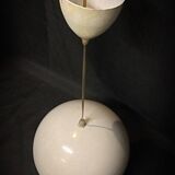 Vintage 60s enameled metal pendant light – retro lamp