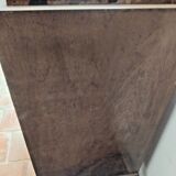 Vintage Wooden Nightstand with Marble Top