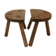 pair of old farm tripod stools