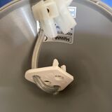 Vintage pendant lamp in blue opaline