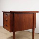 Scandinavian "boomerang" free-form desk in teak - 1960s