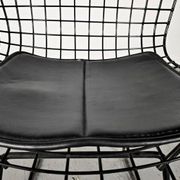 Pair Of Bertoia Chairs In Black Steel By Harry Bertoia, 1970s