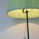Lampadaire plissé des années 50 avec support.