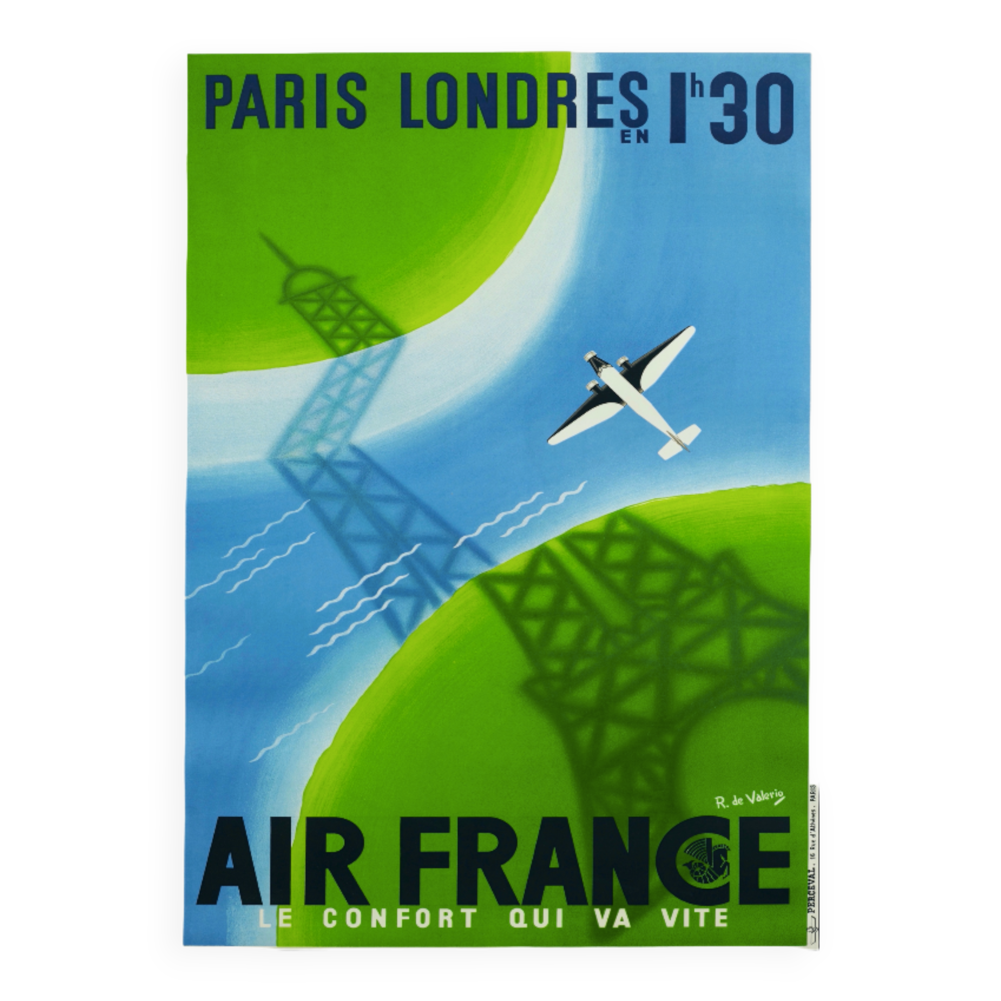 Poster Air France Paris London